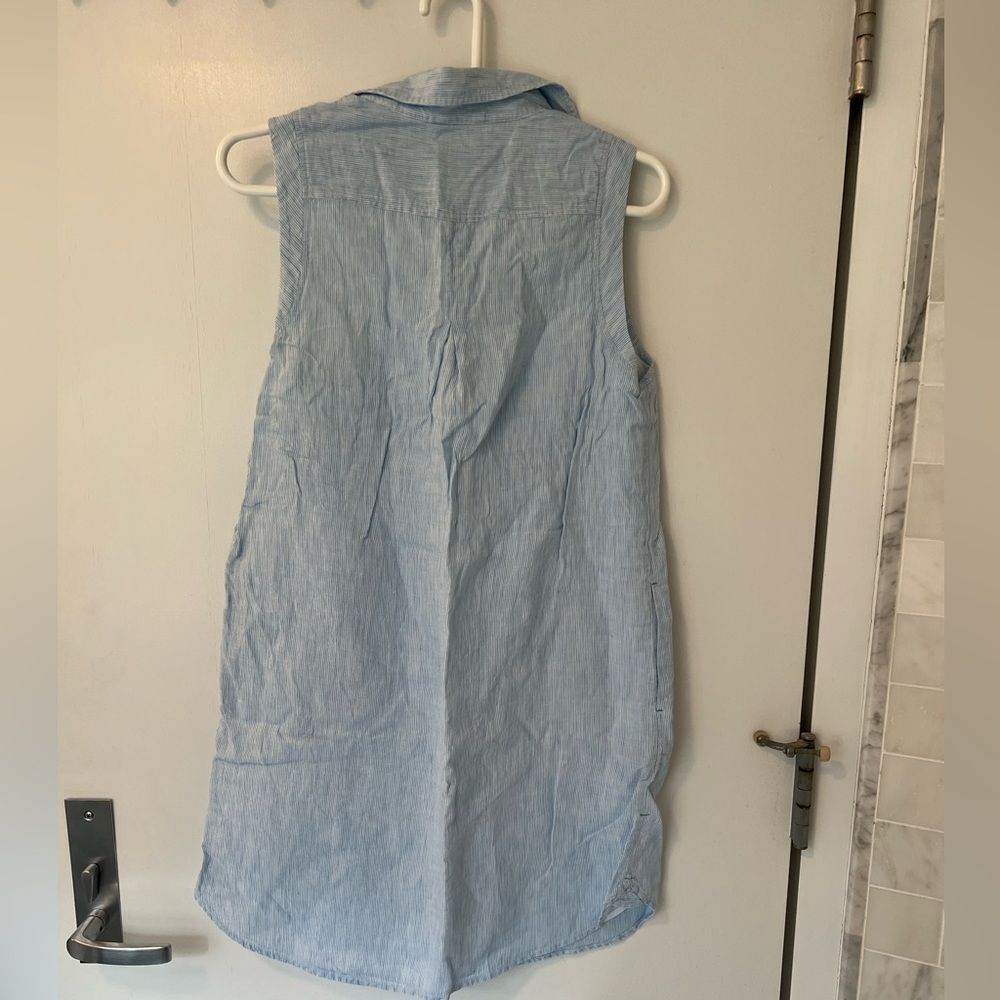 Vineyard Vines striped sleeves linen dress - Picture 2 of 4